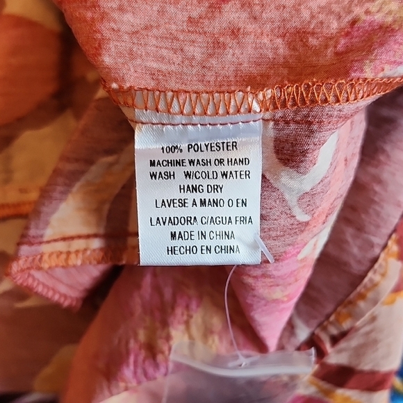 Cozy Co. Long-Sleeved Flowered Feminine V-Neck Dress Flouncy Women's Small - Picture 7 of 9